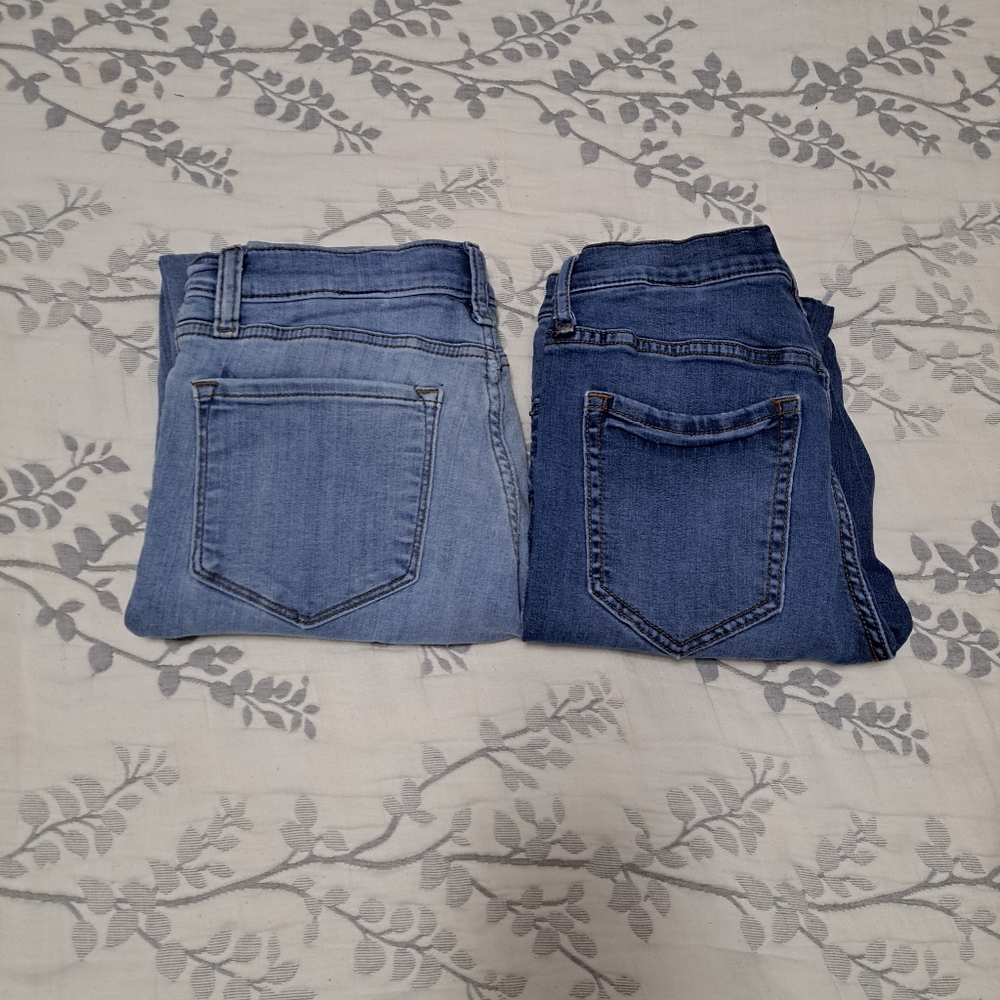 Banana Republic High Rise Blue Jeans Set Of 2